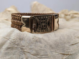Victorian Hairwork Bracelet | 12k Gold Clasp