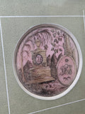Victorian Framed Sepia Hair Art