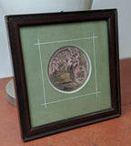 Victorian Framed Sepia Hair Art