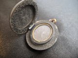 Victorian Taille d'Epargne Vulcanite Locket