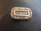 Early Victorian / Late Georgian Hair Brooch | Blond or Grey Hair