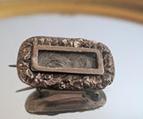 Early Victorian / Late Georgian Hair Brooch | Blond or Grey Hair