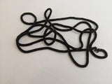 1910s-1920s Long French Jet Seed Bead Rope Necklace