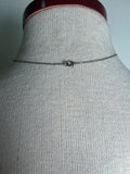 Art Deco Sterling Silver Guilloche Enamel Perfume Bottle Necklace