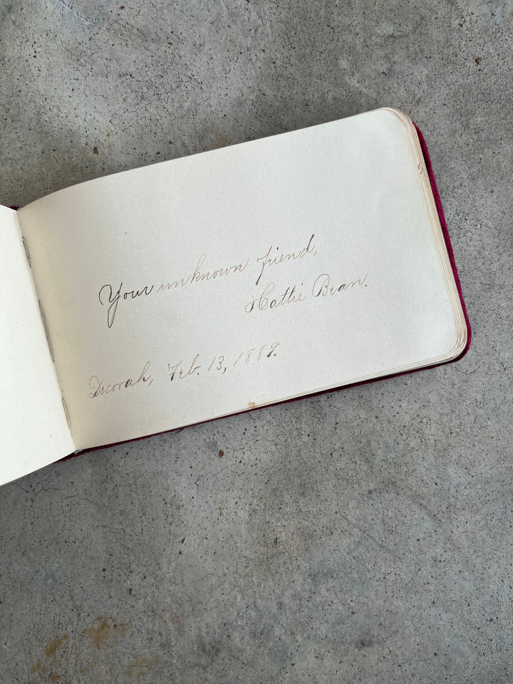 1880s Autograph Book
