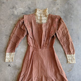 c. 1908-1909 Peach Silk Dress | Study + Display